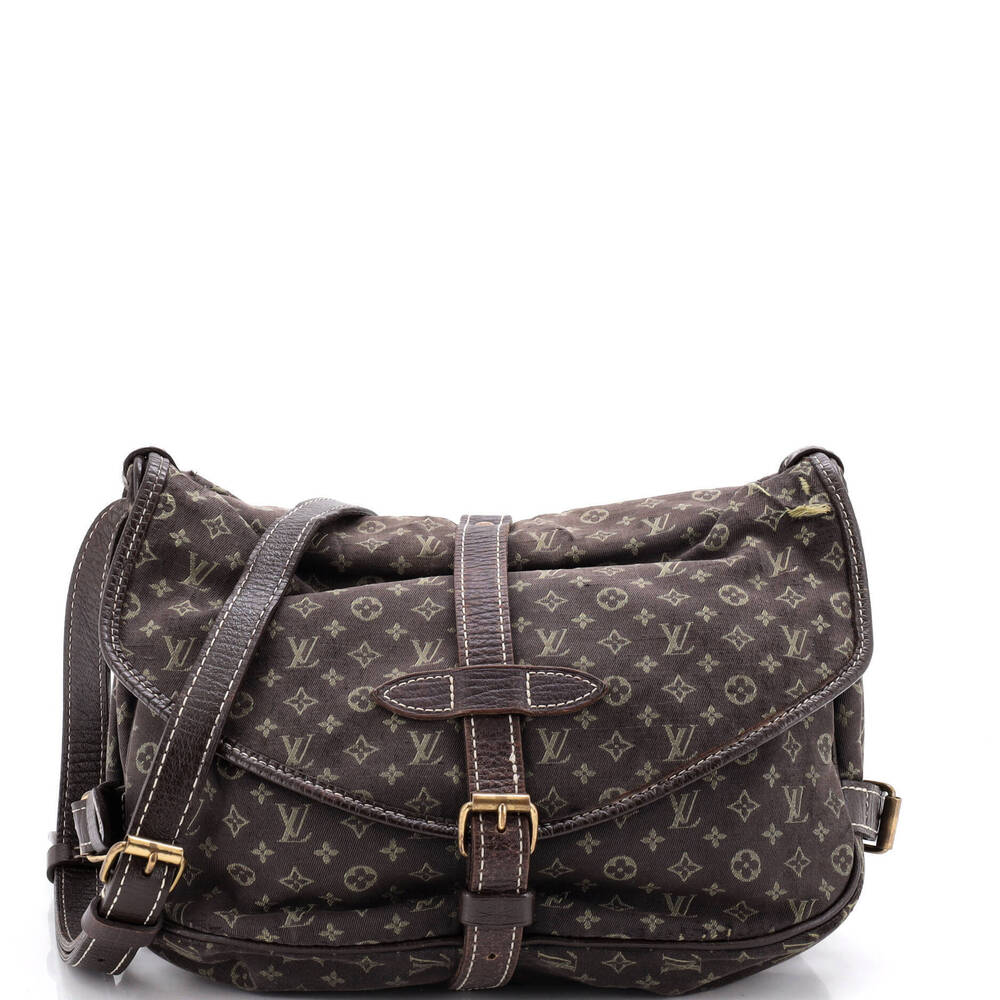 Louis Vuitton MM Saumur Handbag Monogram Idylle